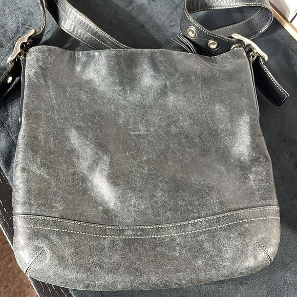 Coach vintage y2k soho slim Go4s-1415 legacy black leather crossbody bag - Picture 4 of 6